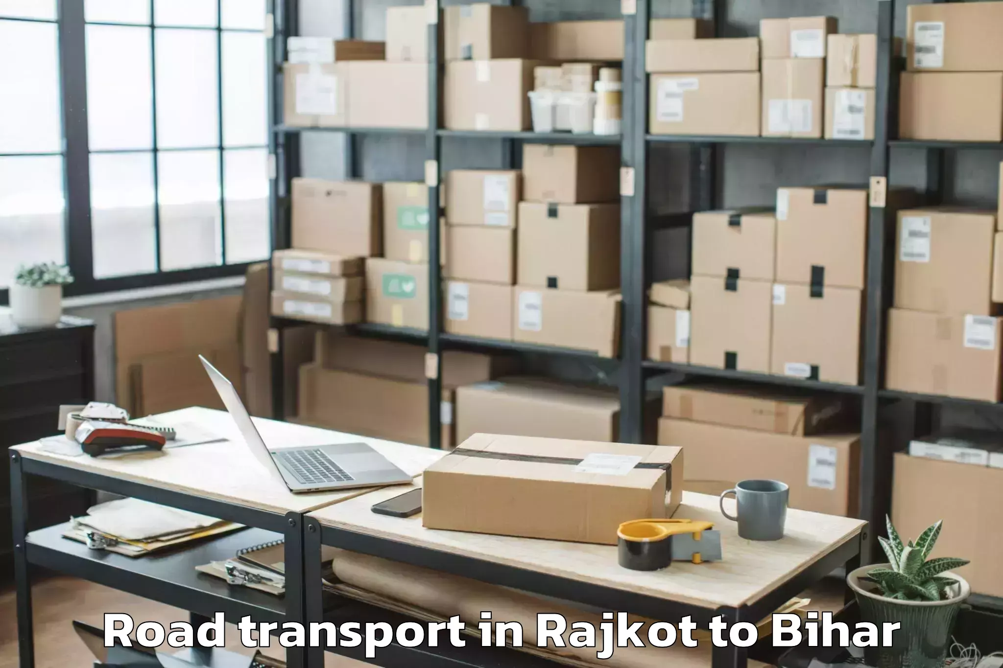 Book Rajkot to Puraini Road Transport Online